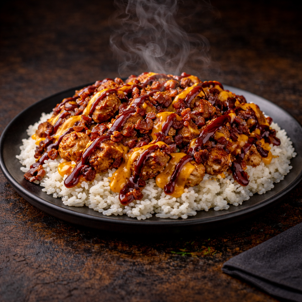 BBQ Bacon Ranch Chicken Rice